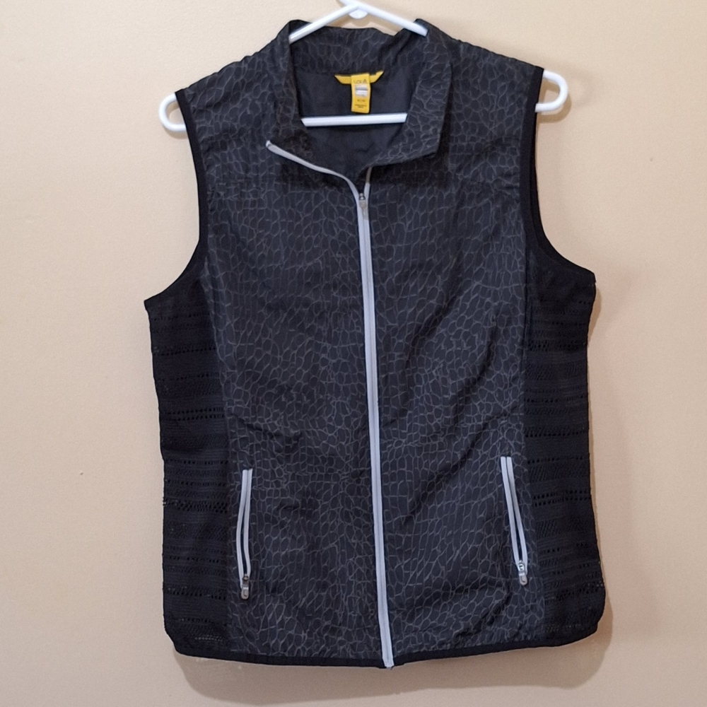 Lole Black and Gray Sleeveless Vest